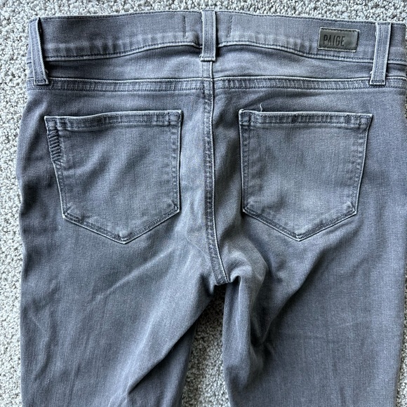 Paige Transcend Verdugo ultra skinny grey silvie maternity jeans 25 - Picture 5 of 9